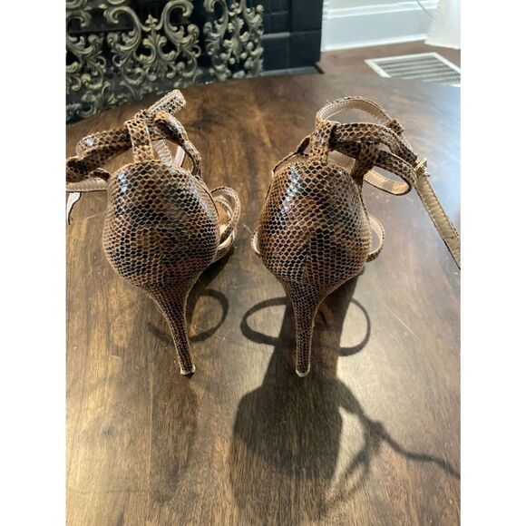 M068 snake print high heels sandals‎ - Picture 4 of 5